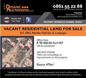 Vacant Land Agricultural For Sale in Marble Hall