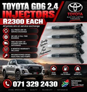 TOYOTA GD6 2.4 INJECTORS FOR SALE WITH WARRANTY 