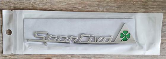 Alfa sportiva badge emblem