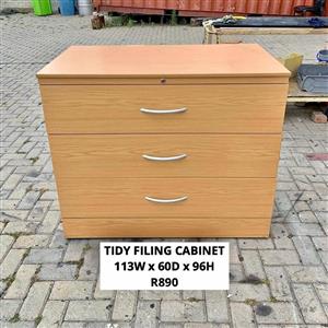 OFFICE TIDY FILING STORAGE DRAWER CABINET