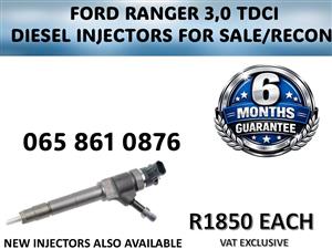 FORD RANGER 3,0 TDCI DIESEL INJECTORS FOR SALE / RECON WITH WARRANTY RUSTENBURG