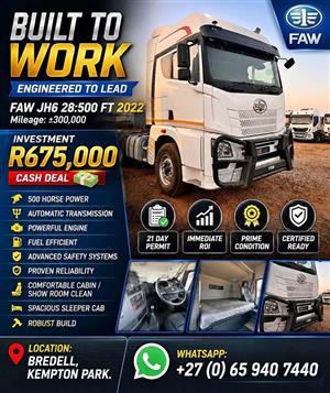 THE ULTIMATE LONG-HAUL MONEY MAKER: FAW JH6 28.500 FT 2022 Model 