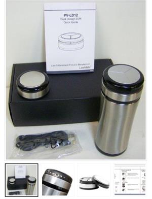 Stainless Steel Flask Spy Camera