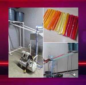 Semi automatic ice lolly machine, makes 1500 per hour, WhatsApp for the demo vid