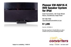 pioneer dvd speaker system for ipod