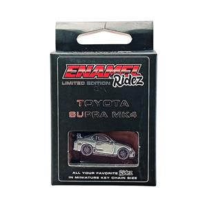 Toyota Supra MK4 Grey - Die-Cast Enamel Keychain
