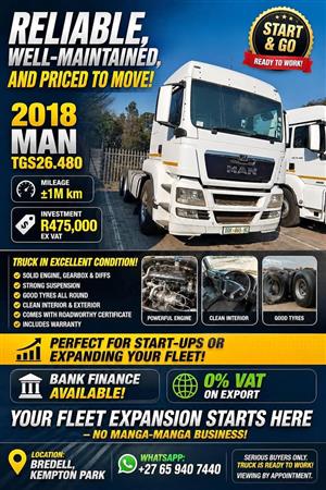 MAN TGS26.480 2018