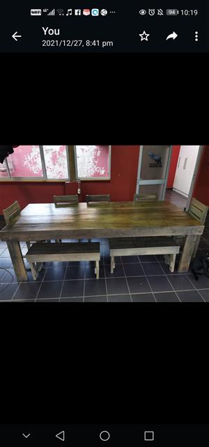 10 seater wooden diner table for sale. 