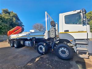 2016 Mercedes Benz 3535 Twinsteer + 54t Crane
