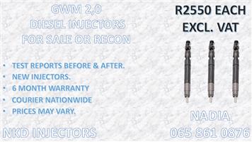 DIESEL INJECTORS FOR SALE FOR GWM 2.0 DELPHI
