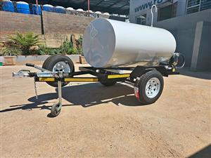 2026 Trailers&Tankers 1500 liter stainless steel fuel trailer/ bowser/ mini tanker