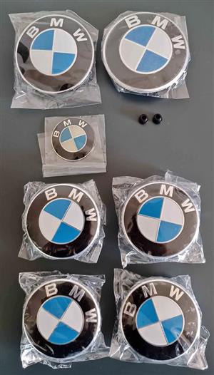 B-M-W E39 5 series badges & wheel centre caps