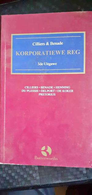 Korporatiewe reg - Cilliers & Benade 3de Uitgawe