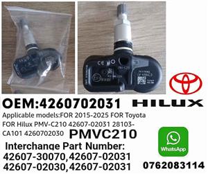 Toyota Hilux TPMS tyre pressure monitor sensors