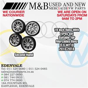 19 Inch rims with Tyres set (Second Hand)