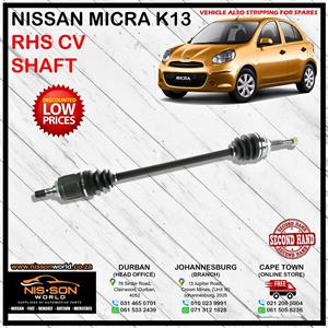NISSAN MICRA K13 RHS CV SHAFT
