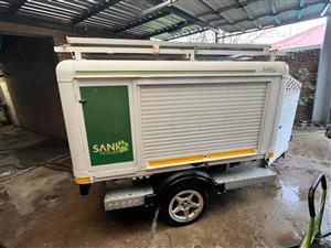 Camping Trailer- ideal for camping, fishing and storage for tools etc.  Nose con