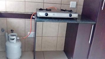 Gas stove- two plate cooker And Gas bottle