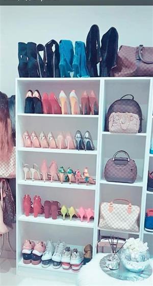 Shoe rages and wardrobes