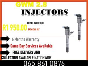 GWM 2.8 DIESEL INJECTORS FOR SALE WE SUPPLY NATIONWIDE AND WARRANTY 