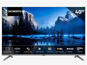 Skyworth 40'' 40STD6500 Smart Android TV, New with warranty and FREE DELIVERY