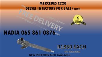 MERCEDES C220 BOSCH DIESEL INJECTORS FOR SALE OR TO RECON