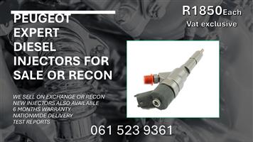 PEUGEOT EXEPERT DISEL INJECTORS FOR SSLE WITH TESTE REPORTS 