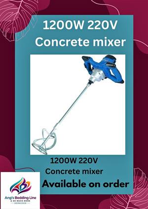 1200W 220V Concrete mixer  Available on order only Contact for price
