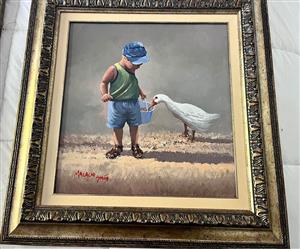 Malachi Smith oil paintings. Two large ones. Make an offer.