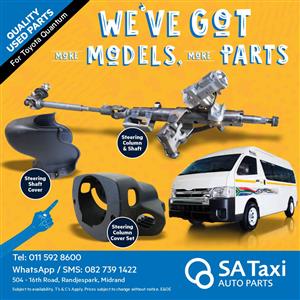 Steering Column, Shaft and Covers suitable for Toyota Quantum - SA Taxi Auto Parts quality used spares