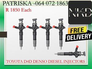 TOYOTA D4D DENSO DIESEL INJECTORS FOR SALE OR TO RECON