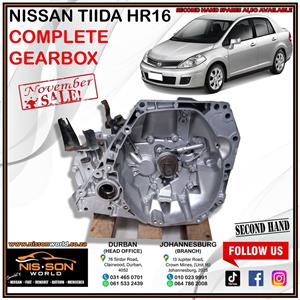 NISSAN TIIDA HR16 COMPLETE GEARBOX