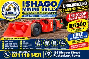 Front end loader training skills center at Rustenburg 