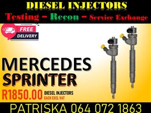 GET YOUR DIESEL INJECTORS FOR MERCEDES SPRINTER NEW OR RECON