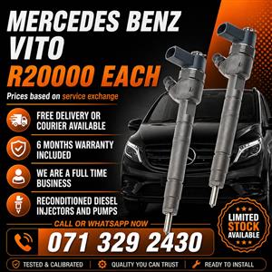 MERCEDES BENZ VITO INJECTORS FOR SALE WITH WARRANTY 