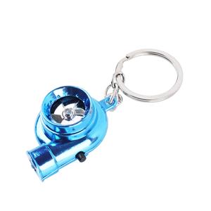 Turbocharger Keyring with LED Light & Turbo Sound Effect (Blue)