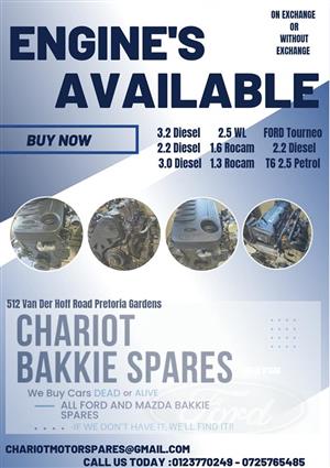 ‼️FORD AND MAZDA BAKKIE ENGINE SPARES AVAILABLE ‼️