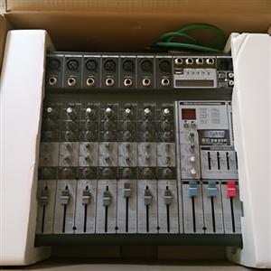 Complete Sound System Hybrid PM-15 15” PA Speakers + Hybrid Powered Mixer