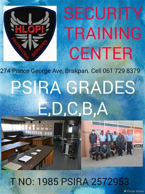 Security Training Accredited Psira Courses for Guarding Grades