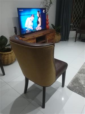 Leather dining chairs for sale 