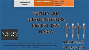 TOYOTA 1KD DIESEL INJECTORS FOR SALE