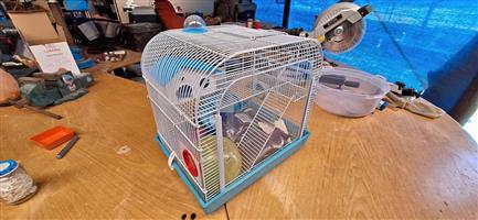 Hamster cage and accessories