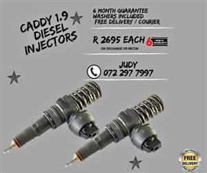 VW Caddy 1.9 Diesel Injectors for sale on service exchange or to recon
