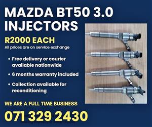 MAZDA BT50 3.0 DIESEL INJECTORS FOR SALE WITH WARRANTY