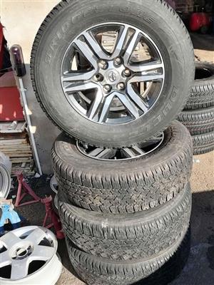 Toyota Hilux 17 inch diamond cut(USED TYRES)