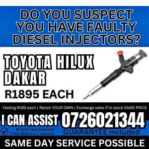 Toyota Hilux Dakar diesel injectors for sale