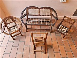 Antique children's wooden furniture