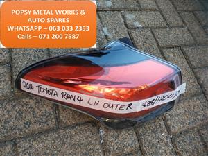 2016 TOYOTA RAV 4 RAV4 LH SIDE OUTER TAIL LIGHT