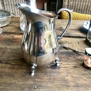 Vintage Eales 1779 Silverplate Water Pitcher w/ Ice Guard – 21.5 cm 