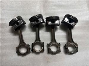 Polo vivo 1,6. 16valve CLS pistons complete with conrods and caps original VW